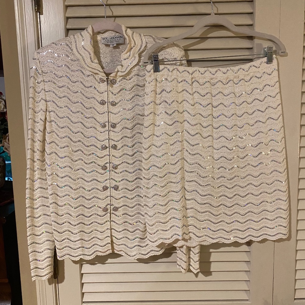 St John Evening~ Marie Grey Knit